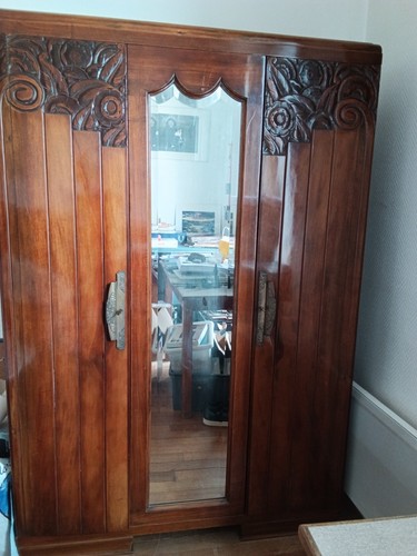 Armoire art déco bois - armoire, en