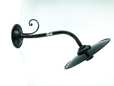 Lampe Murale D'Extérieur En Fer Forgé Avec Plat En Acier Émaillé