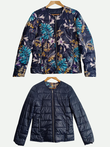 Doudoune reversible bleu