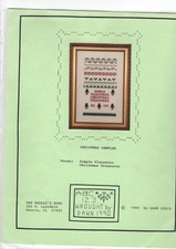 point de croix et autres points comptés grille sampler Noël