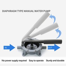 Pompe de Cale Manuelle à Membrane, Poignée Antidérapante, Pompe de Cale