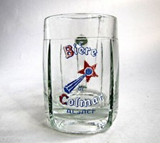 Bière de COLMAR Ancienne Chope émaillée en Verre Alsace France