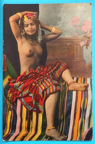Cpa maghreb jeune femme - cpa, seins