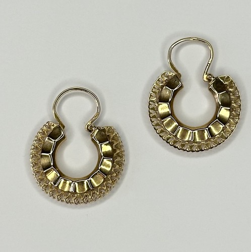 Créoles jaune 18 ct - créoles,