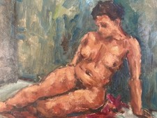 Belle Peinture 1980 Art Femme