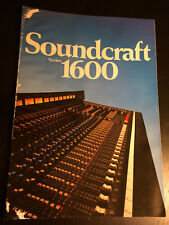 SOUNDCRAFT Serie 1600 brochure