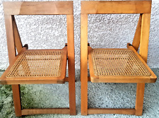 Anciennes chaises (lot de 2) design en bois, Vintage, Aldo Jacober, Italie 1960.