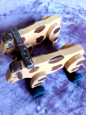 JOUET ANCIEN BOEUFS ATTELAGE