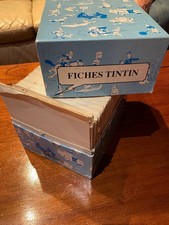 2 BOÎTES FICHES TINTIN PAR ATLAS 