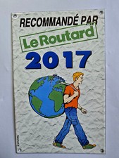 plaque émaillée du routard 2017