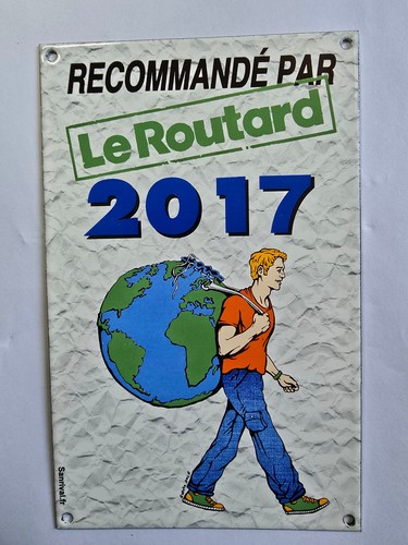 Plaque émaillée routard - plaque, du