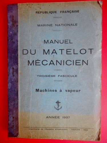 Manuel matelot mécanicien - matelot,
