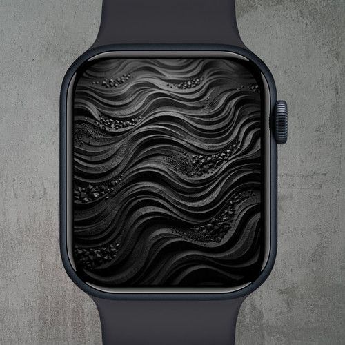 Full black wall - full, watch