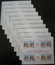TIMBRES MONACO Année 1990 BLOC EUROPA n°49 par 10 NEUF** COTE 300€ TOP AFFAIRE