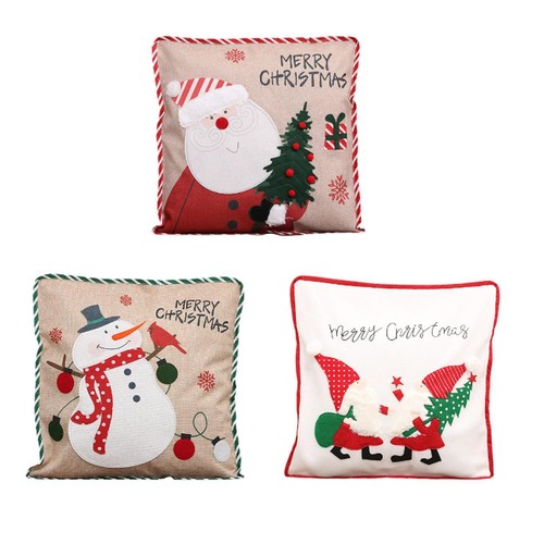 Housse coussin noël - de,
