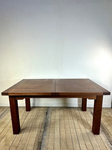 Table brutaliste chêne - brutaliste, en