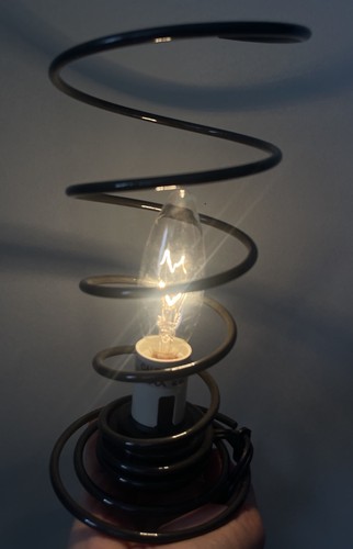 Vintage wire spiral table - vintage,