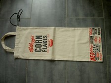 SAC à PAIN en coton publicitaire " KELLOGG'S Flakes "  - Vintage 1970 