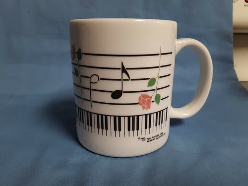 Musical notes staff mug cup - notes,