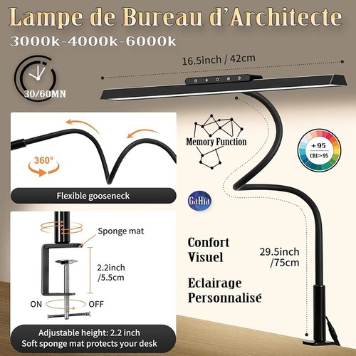 Lampe bureau architecte à - lampe,