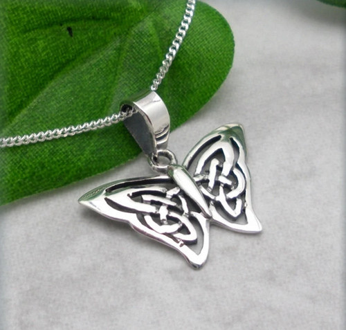 Pendentif papillon argent - pendentif, en
