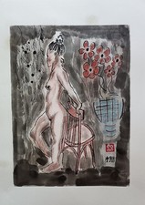 Dessin original encre signé