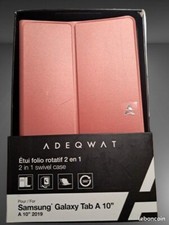 Housse Rose 2 en 1 ADEQWAT pour Samsung Galaxy Tab A 10.1 – Protection Élégante