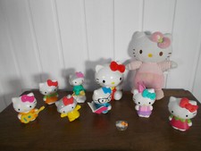 LOT HELLO KITTY SANRIO doudou peluche + 7 figurines Mcdonalds + tirelire + bague