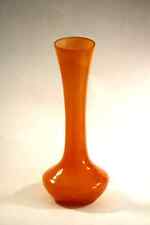 Vase opaline orange vintage 70s MCM Space age
