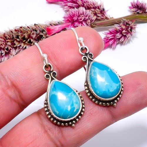 Pear shaped blue larimar - shaped,