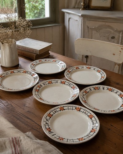 Assiettes semi creuses - 6,