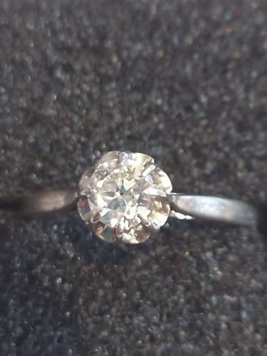 Bague solitaire 18k diamant - solitaire,