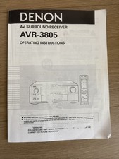 Denon AVR-3805 AV Receiver
