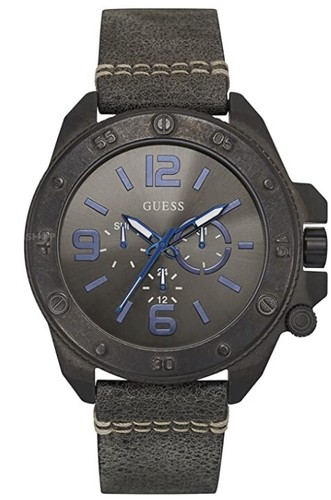 Guess gray genuine leather - genuine,