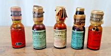 Lot de 5 anciens flacons