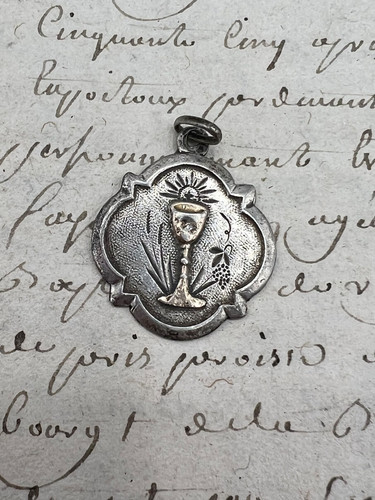 Médaille calice argent massif - médaille,