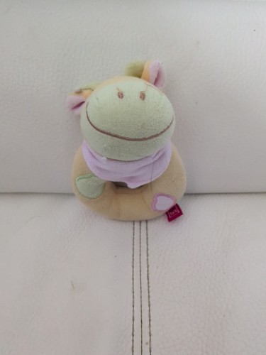 Doudou peluche hochet vache - peluche,