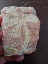 ILE DE RE CARREAU DE FAIENCE ANCIEN MORCEAU ABBAYE DES CHATELIER XIIeS LA FLOTTE