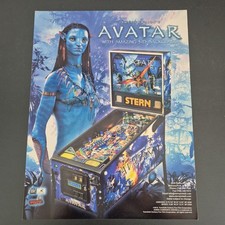 Flyer Affiche Publicitaire Flipper Stern Avatar Vintage Pinball