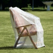 Housse protection TRANSPARENTE pour chaise transat relaxation 120x80x65cm 15481