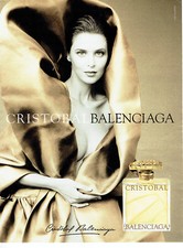 Publicité Advertising 108  1996   parfum femme  Cristobal par Balenciaga