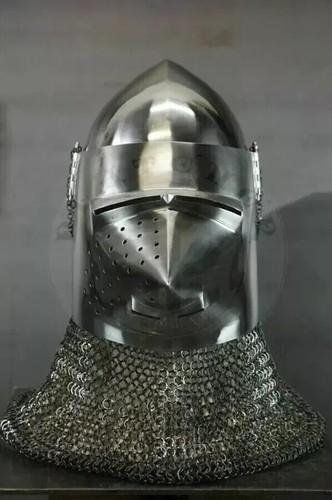 Casque bascinet chevalier