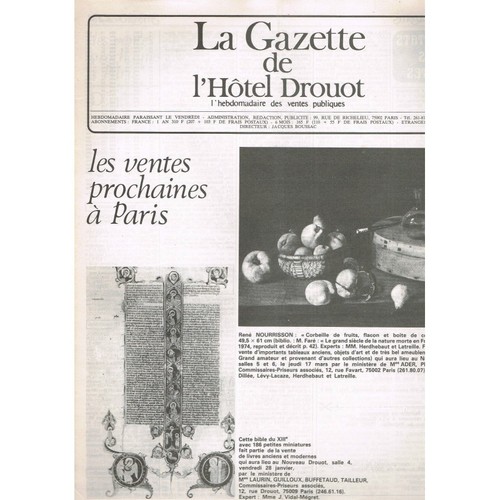 Gazette hôtel drouot - la,