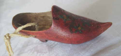 Sabot miniature bois peint - en,