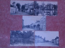 5 ANCIENNES CARTES POSTALE LOIRET 45 NIBELLE CAFE ETANG LAVOIR BOURG
