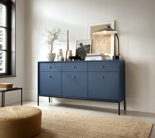 Buffet meuble 153cm - buffet, bleu