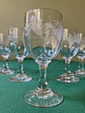 7 verres à Porto / vin blanc Modèle Emma Portieux