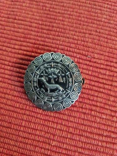 Broche argent 925 signee - broche,
