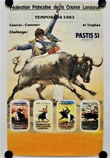 Affiche Corrida TEMPORADA 1983  POYANNE TIHL GABARRET DAX