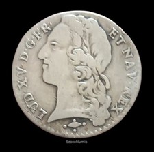 LOUIS XV. 1/10 d'écu au